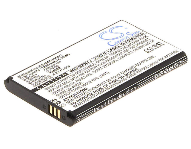 Battery For Nubia Wd660 3.7v, 1800mah - 6.66wh Hotspot Cameron Sino Technology Limited   