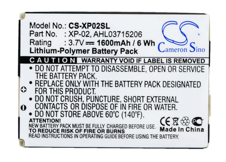 Battery For O2 Xda Atom, Xda Atom Pure, Xda Atom Exec 3.7v, 1600mah - 5.92wh Batteries for Electronics Cameron Sino Technology Limited (Suspended)   