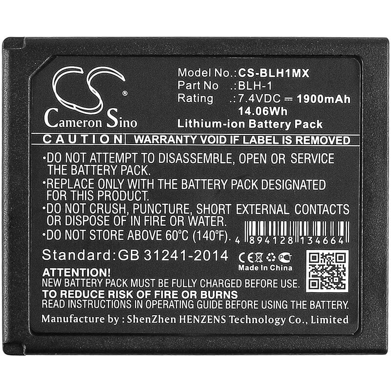 Battery For Olympus E-m1 Mark Ii, Om-d, E-m1 7.4v, 1900mah - 14.06wh Camera Cameron Sino Technology Limited   