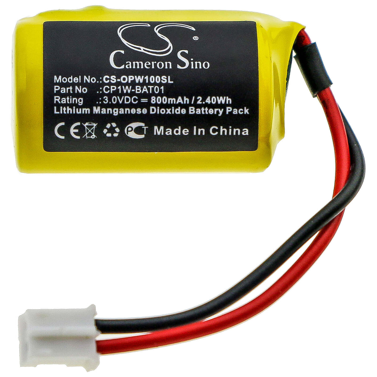 Battery For Omron, Cp1w-bat01 3v, 800mah - 2.40wh PLC Cameron Sino Technology Limited   