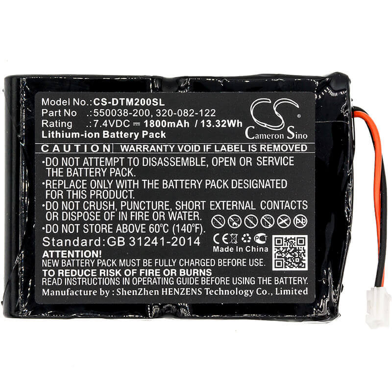 Battery For O'neil, Mf2te 7.4v, 1800mah - 13.32wh Portable Printer Cameron Sino Technology Limited   