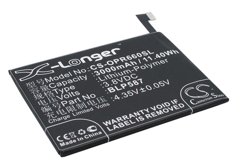 Battery For Oppo R6607, U3 3.8v, 3000mah - 11.40wh Mobile, SmartPhone Cameron Sino Technology Limited   