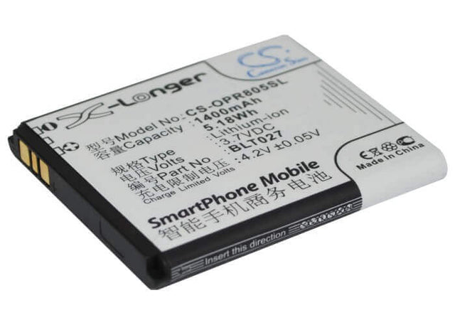 Battery For Oppo R803, R805 3.7v, 1400mah - 5.18wh Mobile, SmartPhone Cameron Sino Technology Limited   