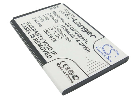 Battery For Oppo U529, U525, A209 3.7v, 1100mah - 4.07wh Mobile, SmartPhone Cameron Sino Technology Limited   