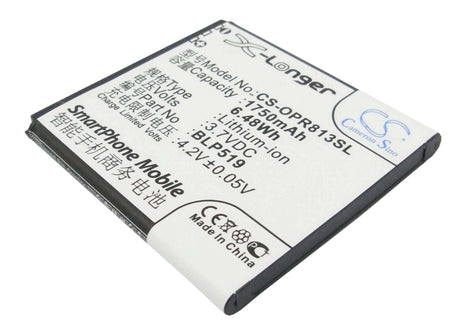 Battery For Oppo U701, R817, U701t 3.7v, 1750mah - 6.48wh Mobile, SmartPhone Cameron Sino Technology Limited   