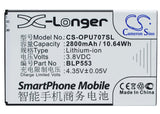 Battery For Oppo U707t, U2s, U707 3.8v, 2800mah - 10.64wh Mobile, SmartPhone Cameron Sino Technology Limited   