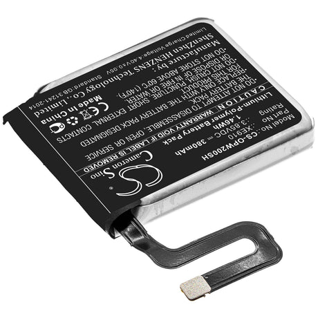 Battery For Oppo, Watch 46mm 3.85v, 380mah - 1.46wh Smartwatch Cameron Sino Technology Limited   