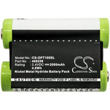 Battery For Optelec, Compact Plus, Compact+ 2.4v, 2000mah - 4.80wh Electronic Magnifier Cameron Sino Technology Limited   