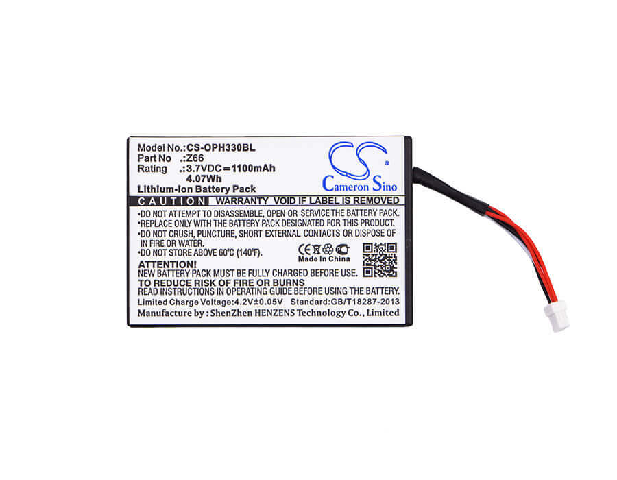 Battery For Opticon, Opc-3301i, Opi-3301, Opi-3301i, Opr-3301 3.7v, 1100mah - 4.07wh Barcode Scanner Cameron Sino Technology Limited   