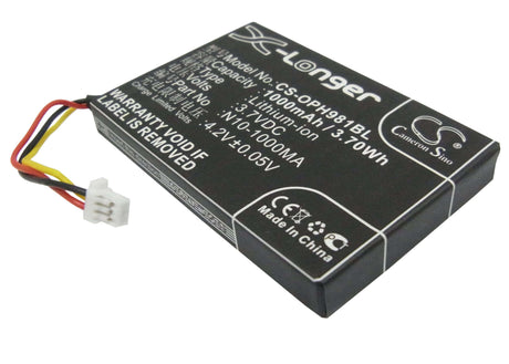 Battery For Opticon Opl-9714, Opl-9715, Opl-9815 3.7v, 1000mah - 3.70wh Barcode Scanner Cameron Sino Technology Limited   