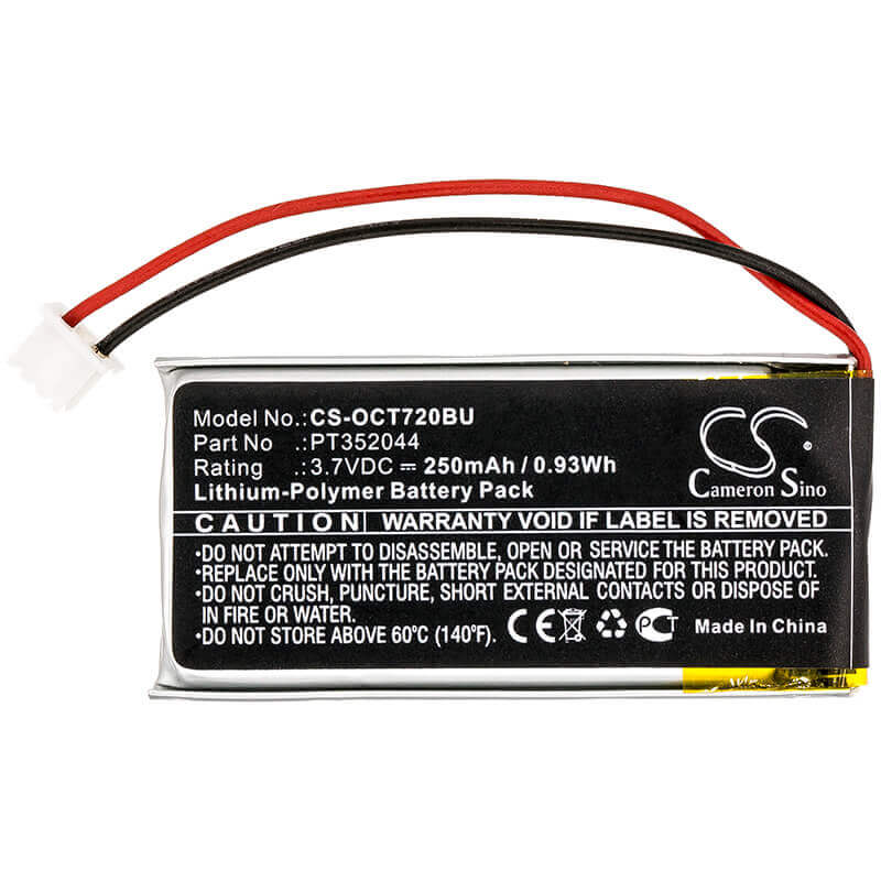 Battery For Oracle, Tablet 720, Tablet 721 3.7v, 250mah - 0.93wh CMOS / BackUp Cameron Sino Technology Limited   