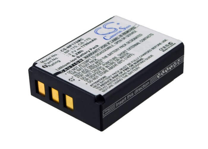 Battery For Ordro Hdv-d325, Hdv-d370, Speed, Hd230z, 3.7v, 1700mah - 6.29wh Camera Cameron Sino Technology Limited   