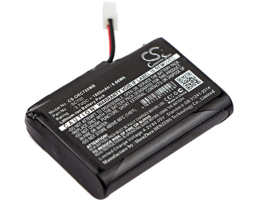 Battery For Oricom, Sc700, Sc705, Secure 700 3.7v, 1800mah - 6.66wh BabyPhone Cameron Sino Technology Limited   