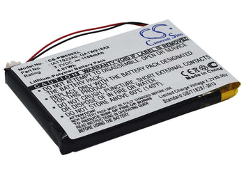 3.7V, Li-Polymer, 1100mAh, PDA battery fits Palm, Ga1w918a2, M550, Tungsten T1, 4.07Wh