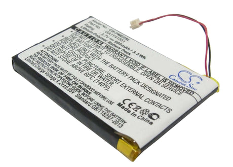 Battery For Palm Tungsten E2 3.7v, 900mah - 3.33wh PDA, Pocket PC Cameron Sino Technology Limited   