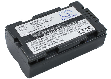 Battery For Panasonic Ag-dvc15, Ag-dvx100be, Aj-pcs060g(portable Hard 7.4v, 750mah - 5.55wh Batteries for Electronics Cameron Sino Technology Limited   