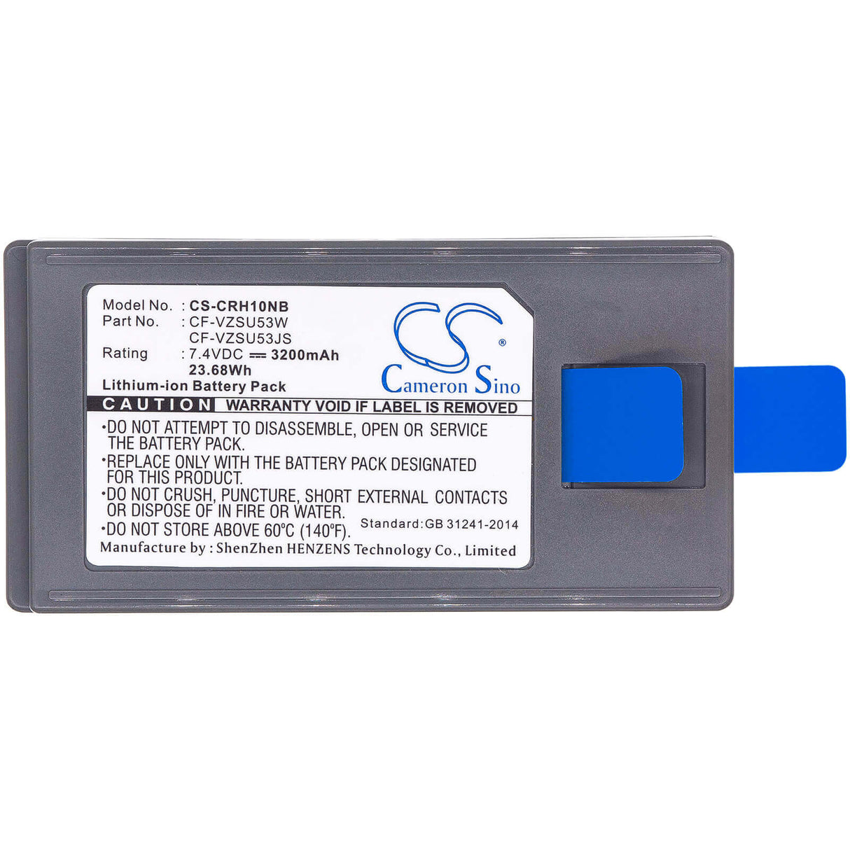 Battery For Panasonic, Cf-h1, Cf-u1, Toughbook Cf-h1 7.4v, 3200mah - 23.68wh Notebook, Laptop Cameron Sino Technology Limited   