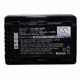 Battery For Panasonic Hc-v10, Hc-v100, Hc-v100eg-k, Hc-v100eg-w, 3.7v, 1500mah - 5.55wh Batteries for Electronics Cameron Sino Technology Limited   
