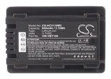 Battery For Panasonic Hc-v110, Hc-v110g, Hc-v110gk, Hc-v110k, 3.7v, 850mah - 3.15wh Batteries for Electronics Cameron Sino Technology Limited   