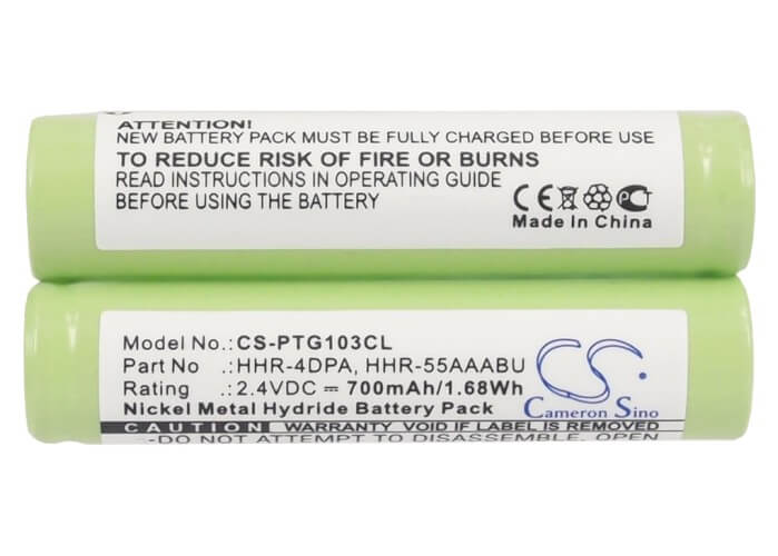 Battery For Panasonic, Hhr-4dpa, Hhr-55aaabu, Hhr-65aaabu 2.4v, 700mah - 1.68wh Cordless Phone Cameron Sino Technology Limited (Cordless Phone)   