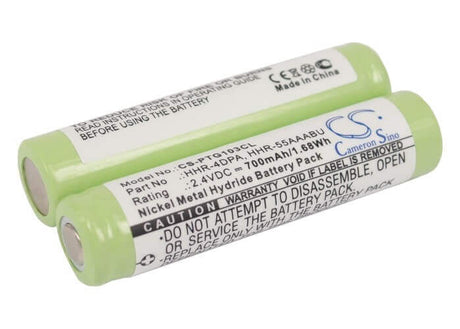 Battery For Panasonic, Hhr-4dpa, Hhr-55aaabu, Hhr-65aaabu 2.4v, 700mah - 1.68wh Cordless Phone Cameron Sino Technology Limited (Cordless Phone)   