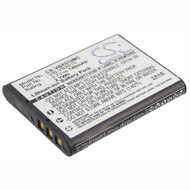 Battery For Panasonic Hm-ta2, Hx-dc1, Hx-dc10, Hx-dc10eb-k, 3.7v, 740mah - 2.74wh Batteries for Electronics Cameron Sino Technology Limited   
