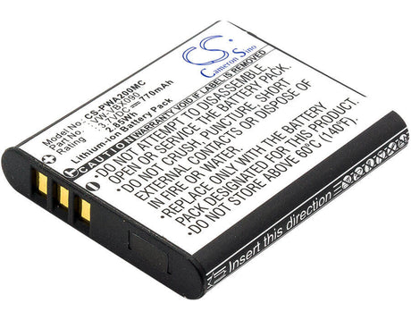 Battery For Panasonic Hx-wa03, Hx-wa03h, Hx-wa03w, Hx-wa2, 3.7v, 770mah - 2.85wh Batteries for Electronics Cameron Sino Technology Limited   