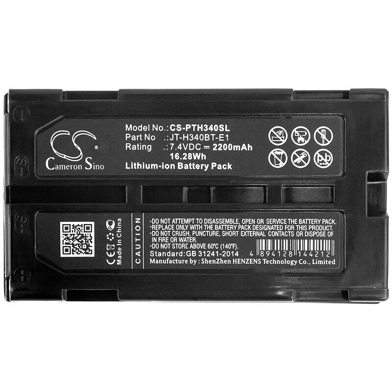 Battery For Panasonic, Jt-h340bt-10, Jt-h340pr 7.4v, 2200mah - 16.28wh Portable Printer Cameron Sino Technology Limited   