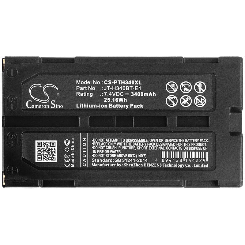 Battery For Panasonic, Jt-h340bt-10, Jt-h340pr 7.4v, 3400mah - 25.16wh Portable Printer Cameron Sino Technology Limited   