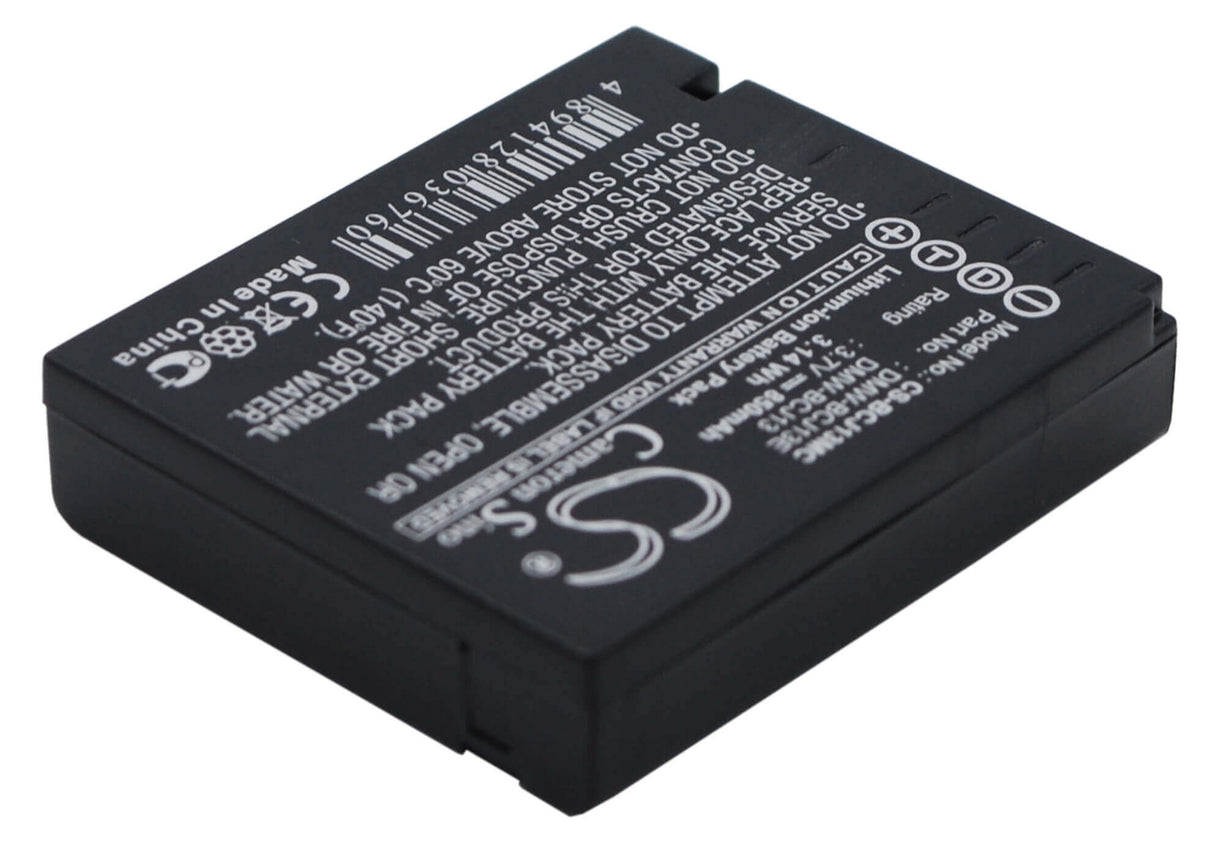 Battery For Panasonic Lumix Dmc-lx5, Lumix Dmc-lx5gk, 3.7v, 850mah - 3.15wh Batteries for Electronics Cameron Sino Technology Limited   