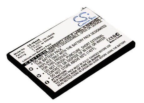 Battery For Panasonic Sv-as10, Sv-as10-a, Sv-as10-d, Sv-as10eg-a, 3.7v, 530mah - 1.96wh Batteries for Electronics Cameron Sino Technology Limited   