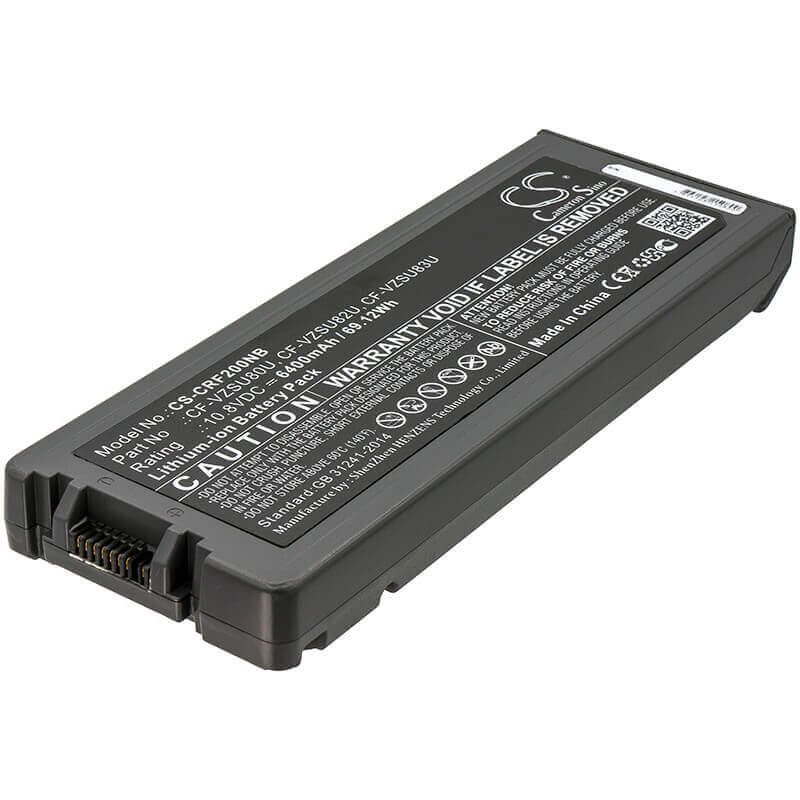 Battery For Panasonic, Toughbook Cf-c2, Toughbook Cf-c2 Mk1 10.8v, 6400mah - 69.12wh Batteries for Electronics Cameron Sino Technology Limited   