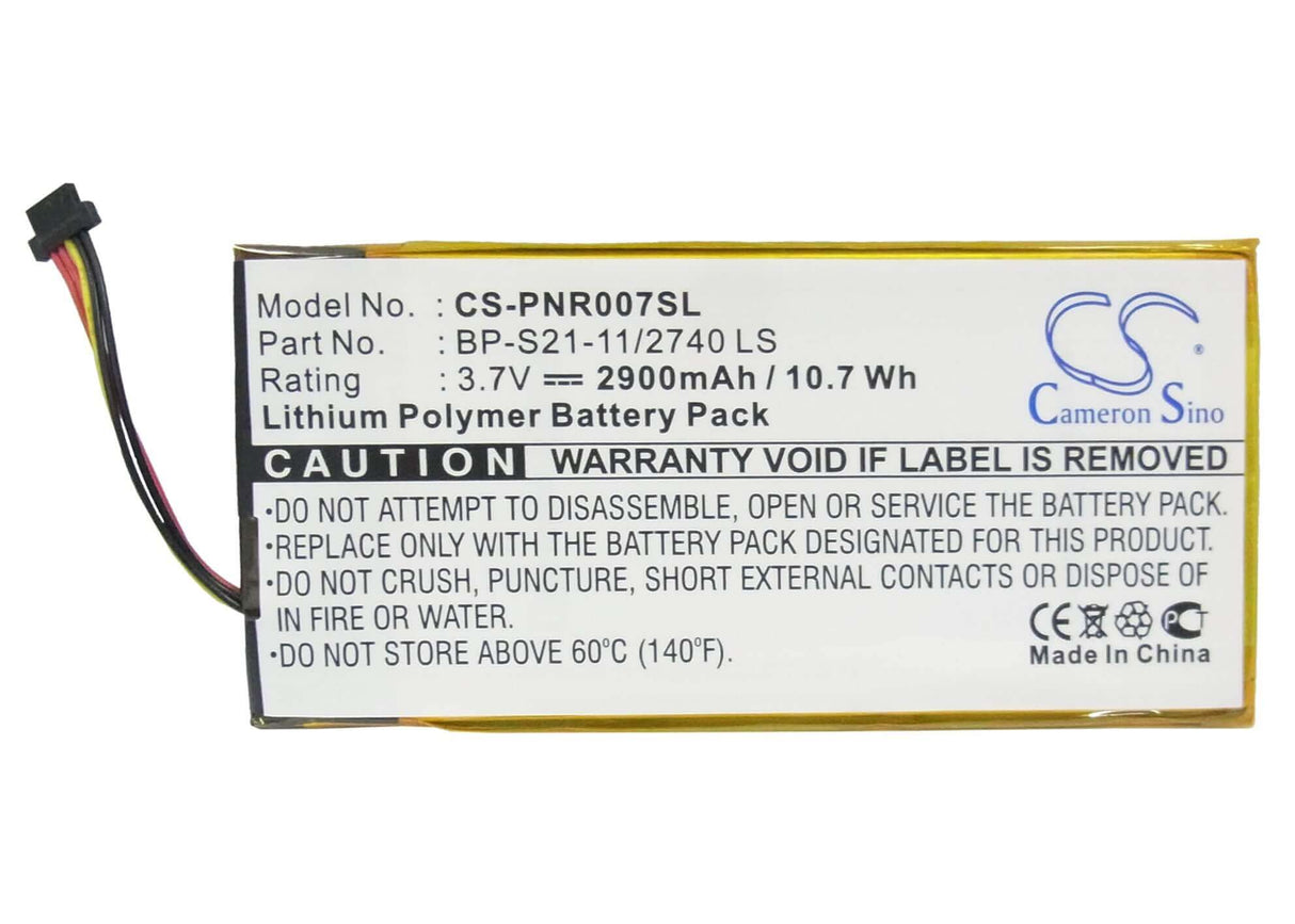 Battery For Pandigital Novel 7, Prd07t20wbl1 3.7v, 2900mah - 10.73wh E-book, E-reader Cameron Sino Technology Limited   