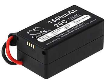 11.1V, Li-Polymer, 1500mAh, Drones battery fits Parrot, Ar.drone 1.0, Ar.drone 2.0, 16.65Wh
