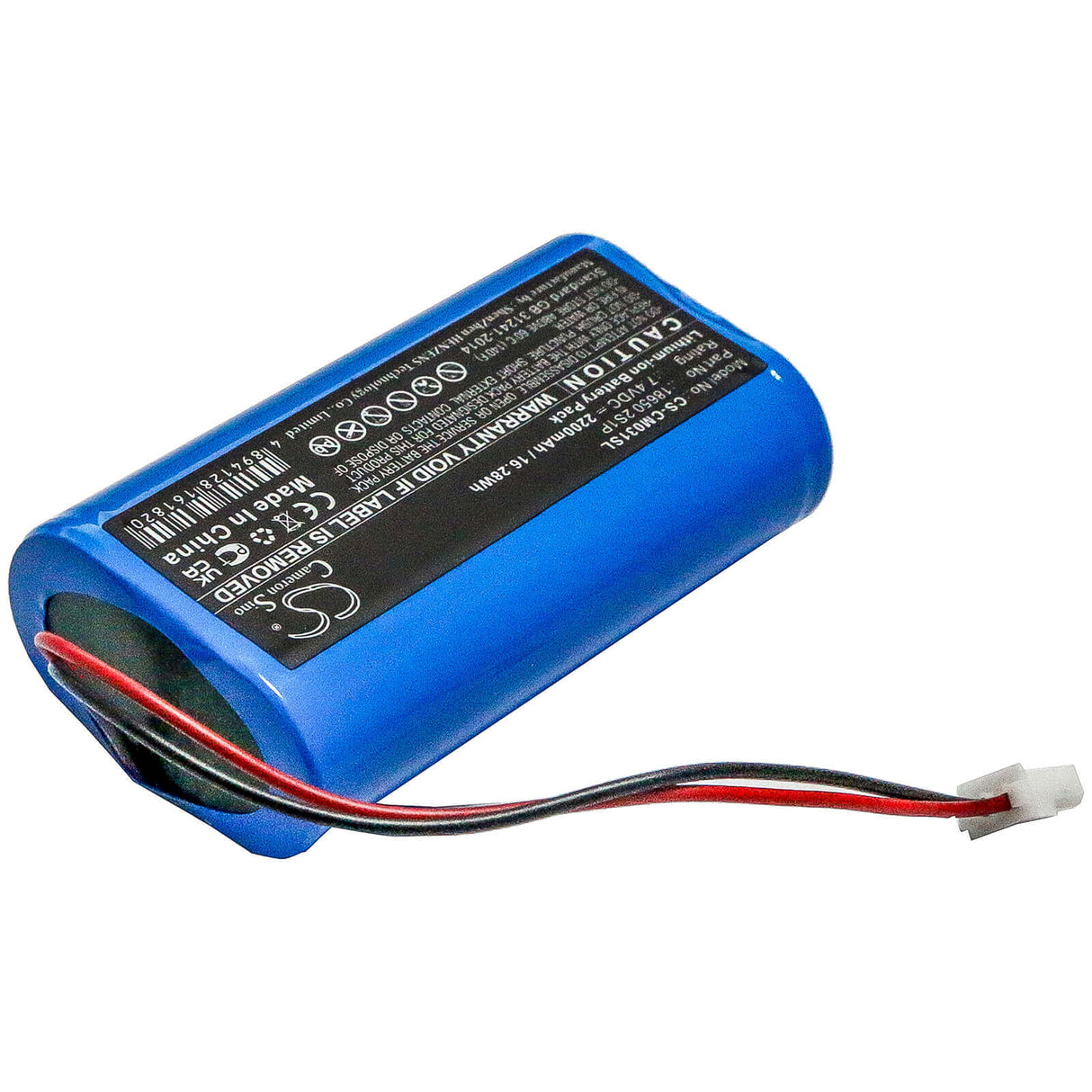 Battery For Part Number, Custom Battery Packs, 18650 2s1p 7.4v, 2200mah - 16.28wh Batteries for Electronics Cameron Sino Technology Limited   