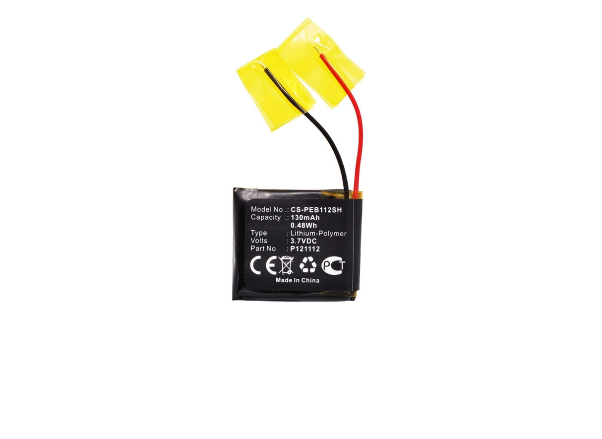 Battery For Pebble E-paper 3.7v, 130mah - 0.48wh Smartwatch Cameron Sino Technology Limited   