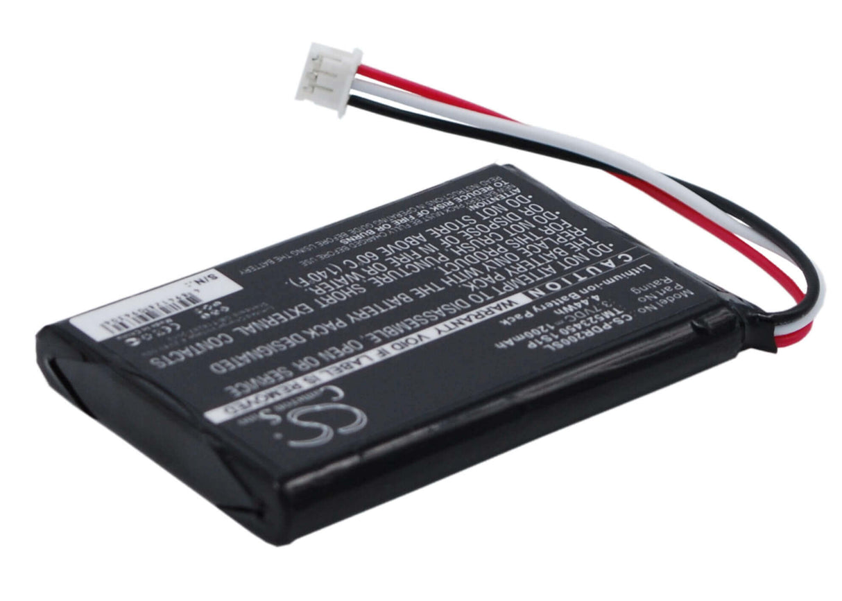 Battery For Pharos Drive Gps 200, Pdr200, 3.7v, 1200mah - 4.44wh GPS, Navigator Cameron Sino Technology Limited   