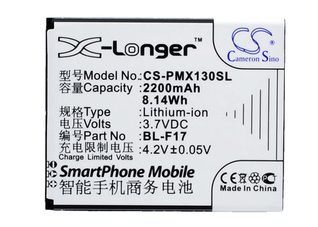 Battery For Phicomm 2s, X130v, X130w 3.7v, 2200mah - 8.14wh Mobile, SmartPhone Cameron Sino Technology Limited   