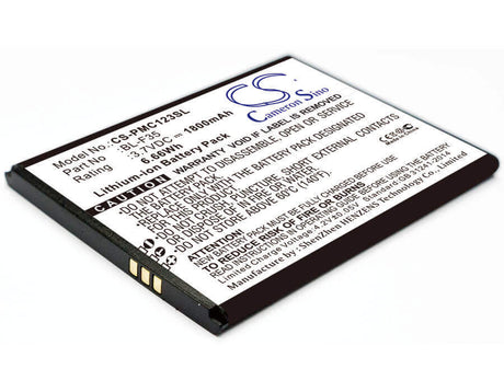 Battery For Phicomm C1230l 3.7v, 1800mah - 6.66wh Mobile, SmartPhone Cameron Sino Technology Limited   