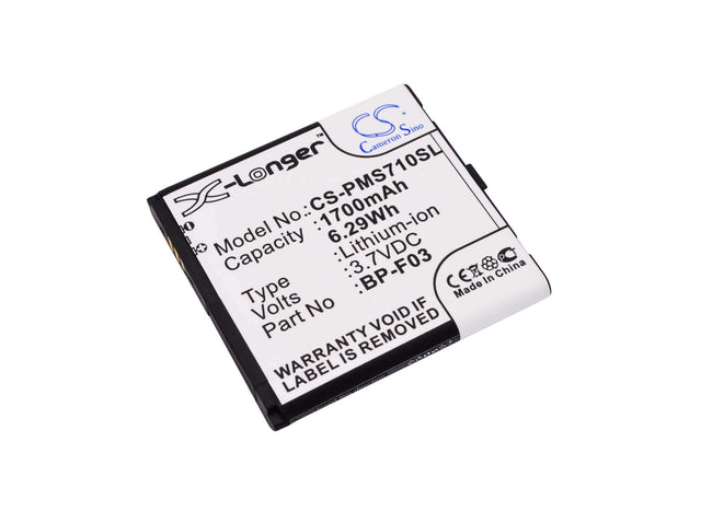 Battery For Phicomm Fws 710 3.7v, 1700mah - 6.29wh Mobile, SmartPhone Cameron Sino Technology Limited   