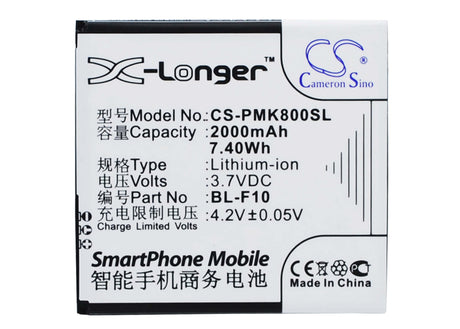 Battery For Phicomm I800, I800dz 3.7v, 2000mah - 7.40wh Mobile, SmartPhone Cameron Sino Technology Limited   