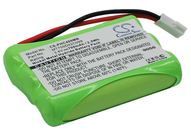 Battery For Philips, Ceptf, Sbc-eb3655, Sbc-sc368 3.6v, 700mah - 2.52wh BabyPhone Cameron Sino Technology Limited   