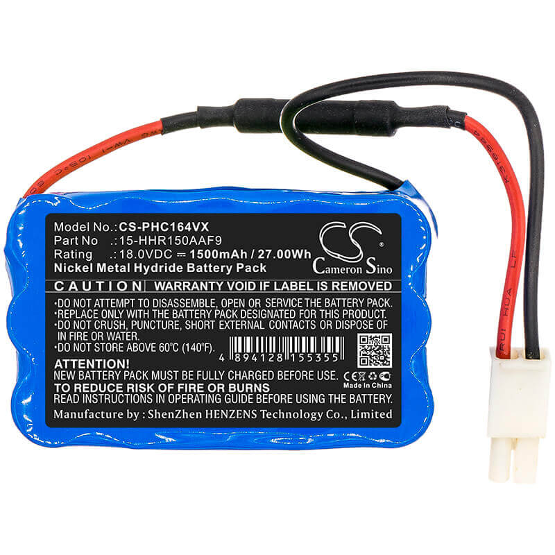 Battery For Philips, Fc6164, Power Pro Fc6164/01, Powerpro Uno 18v, 1500mah - 27.00wh Vacuum Cameron Sino Technology Limited   