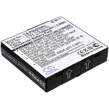 Battery For Philips Pronto Tsu-9200, Pronto Tsu9200/37, Tsu920037 3.7v, 1050mah - 3.89wh Remote Control Cameron Sino Technology Limited   