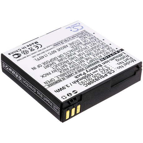 Battery For Philips Pronto Tsu-9200, Pronto Tsu9200/37, Tsu920037 3.7v, 1050mah - 3.89wh Remote Control Cameron Sino Technology Limited   