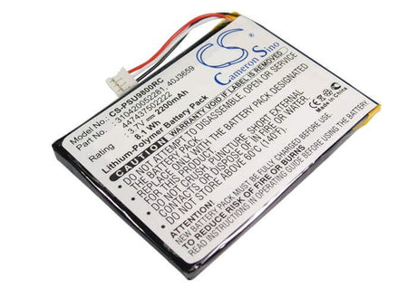 Battery For Philips Pronto Tsu-9800, Pronto Tsu-9800i, Pronto Pc9800i/17 3.7v, 2200mah - 8.14wh Remote Control Cameron Sino Technology Limited   