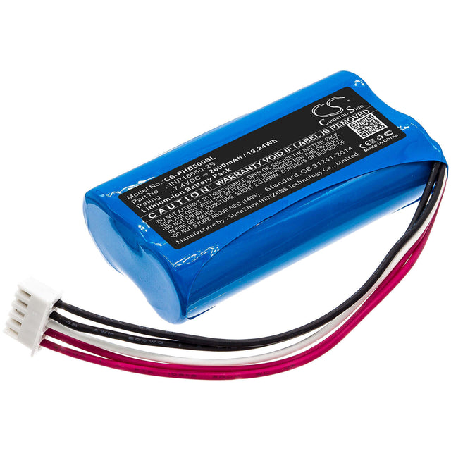 Battery For Philips, Sb500m, Sb500m/00, Sboqbox 7.4v, 2600mah - 19.24wh Speaker Cameron Sino Technology Limited   