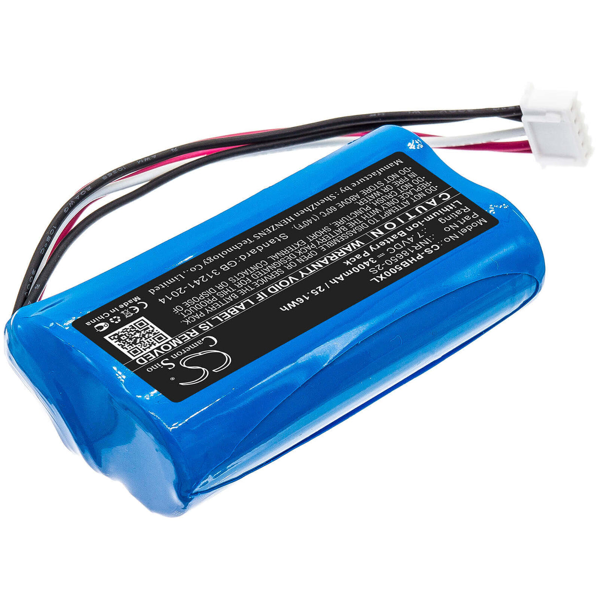 Battery For Philips, Sb500m, Sb500m/00, Sboqbox 7.4v, 3400mah - 25.16wh Speaker Cameron Sino Technology Limited   