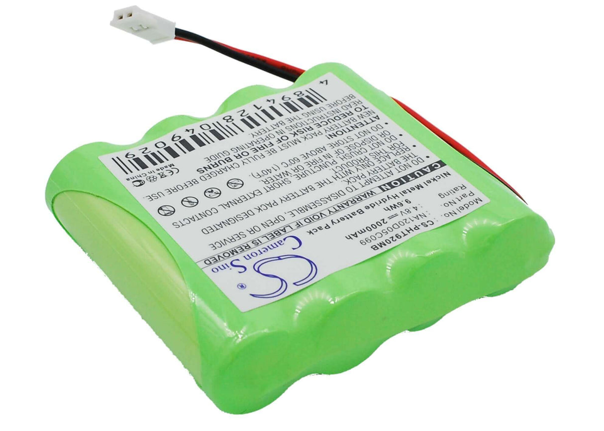 Battery For Philips, Td9200, Td9203, Td9205 4.8v, 2000mah - 9.60wh BabyPhone Cameron Sino Technology Limited   