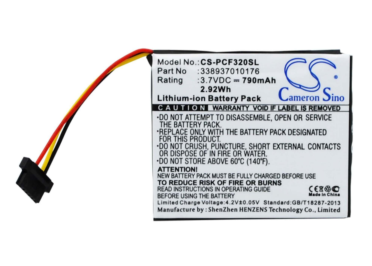 GPS, Navigator battery For Pioneer, Avic-f320bt, Pioneer Avic-u310bt 3.7v, 790mah - 2.92wh GPS, Navigator Cameron Sino Technology Limited   